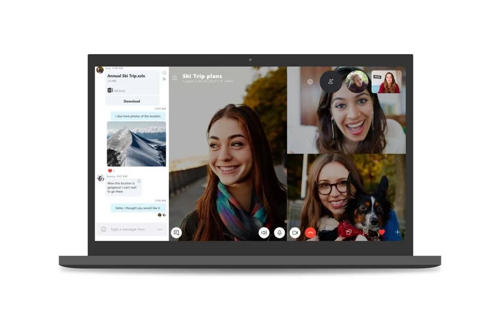 Skype’ın masaüstü uygulamasına mobil benzeri tasarım