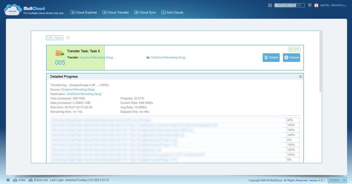 Buluttan buluta dosya taşıma işlemini nasıl halletim?