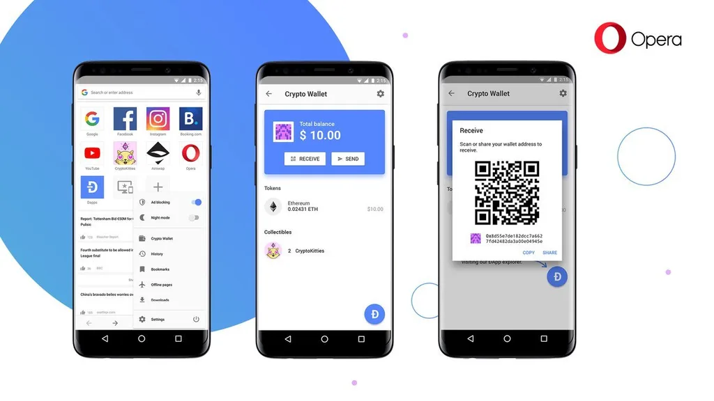 Opera internet tarayıcısına kripto cüzdan geliyor – Video