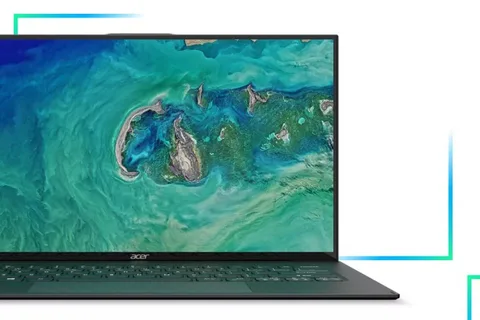 Acer Swift 7 incelen ekran çerçevesi sayesinde küçüldü