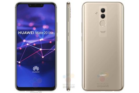 Huawei Mate 20 Lite fotoğrafları çentikli ekranı gösteriyor