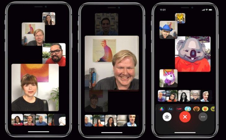 ios 12 grup facetime
