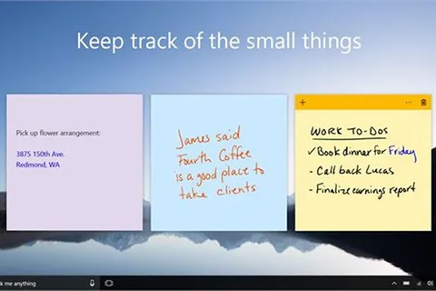 Microsoft Sticky Notes uygulamasını iOS ve Android’e getiriyor