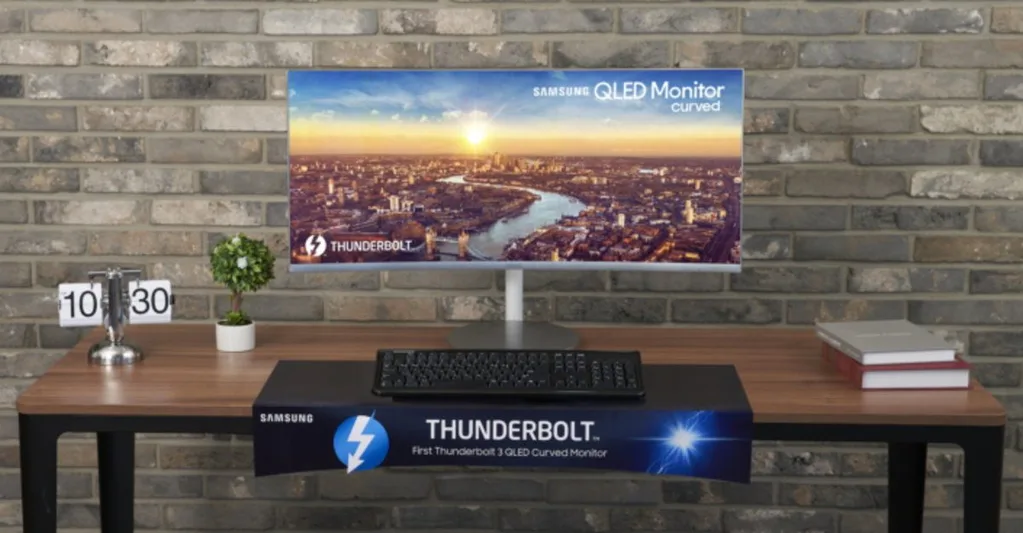 Samsung’dan Thunderbolt 3 destekli kavisli QLED monitörler