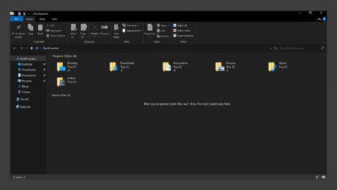 windows 10 koyu renk tema