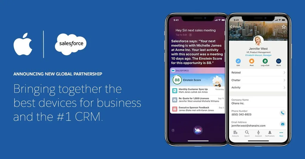 Apple Salesforce ile birlikte Siri’yi kurumsal müşterilere götürecek