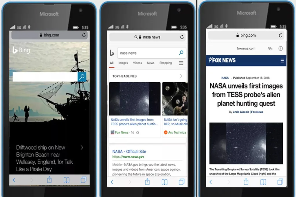 Bing mobil arama sonuçlarında AMP’yi kullanmaya başladı