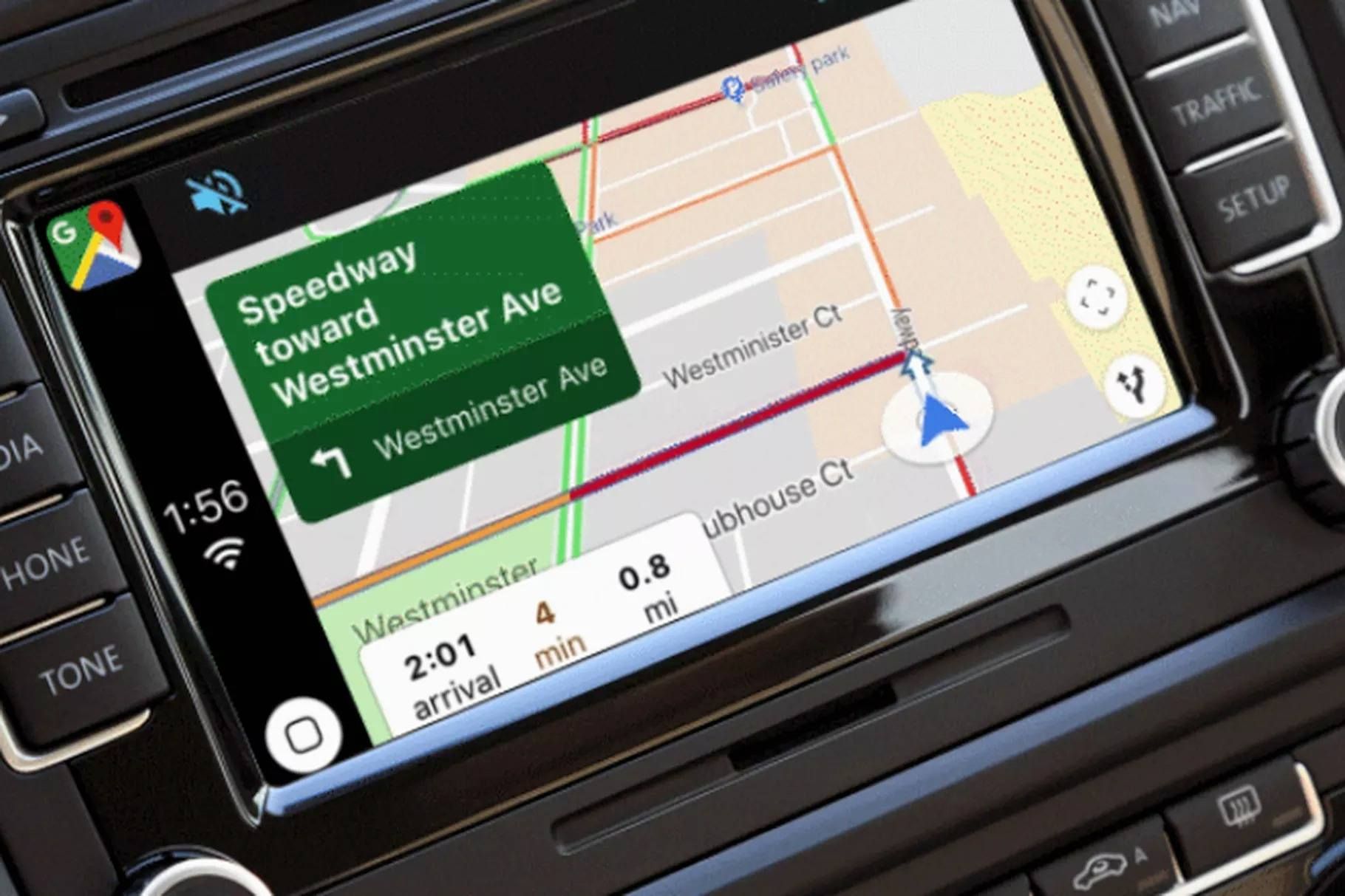 google haritalar carplay