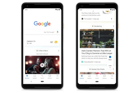 Google mobil ana sayfasını Keşfet adıyla yeniden tasarlıyor