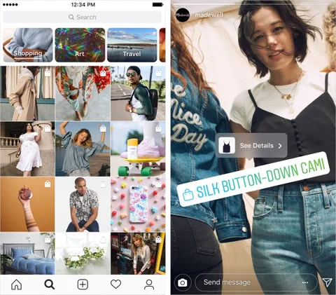 Instagram Keşfet sayfasına alışveriş sekmesi ekledi