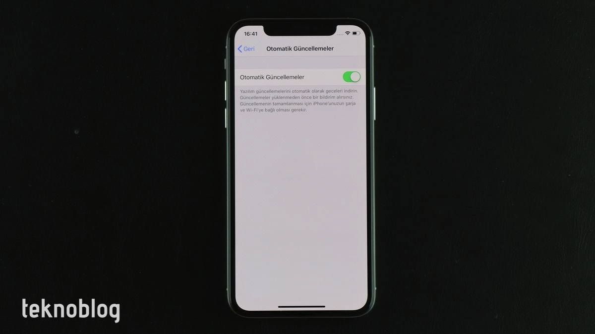 ios 12 otomatik güncellemeler nasıl açılır
