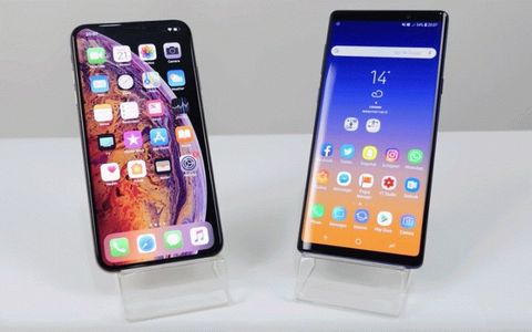 iphone xs galaxy note 9