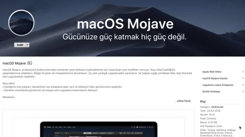 macOS Mojave yayınlandı, ücretsiz indirebilirsiniz