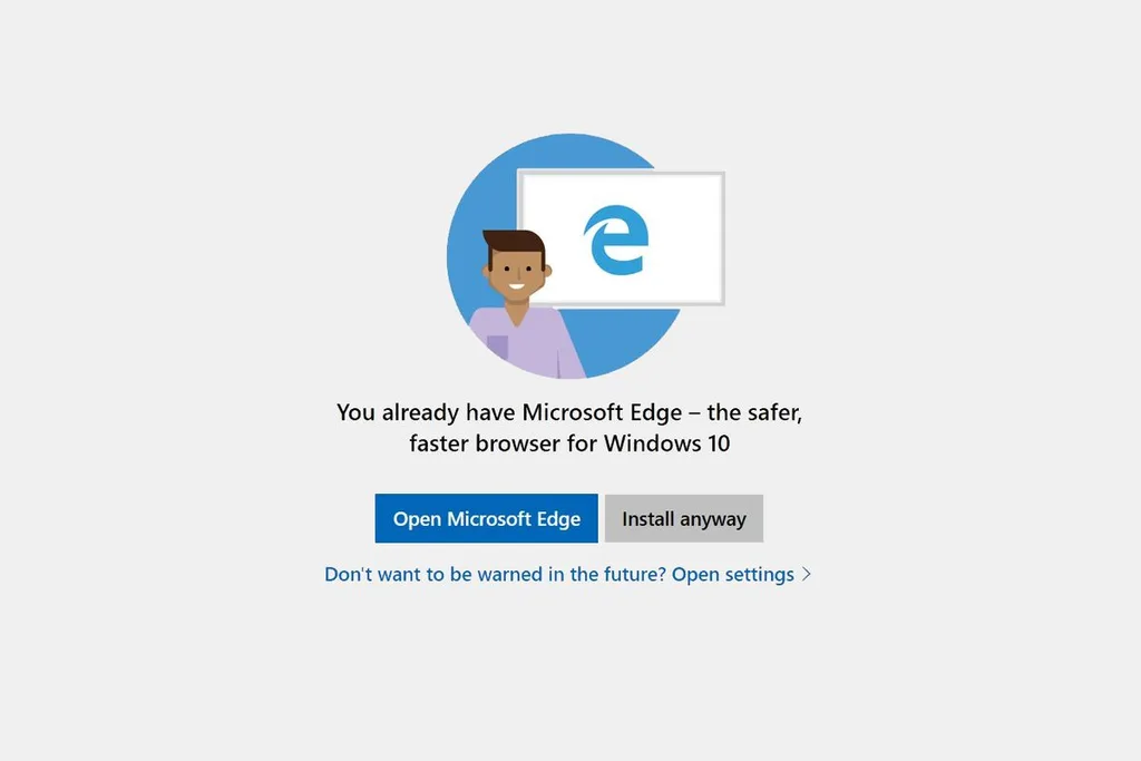 Microsoft Windows 10 kullanıcılarını internet tarayıcısı yüklerken uyaracak