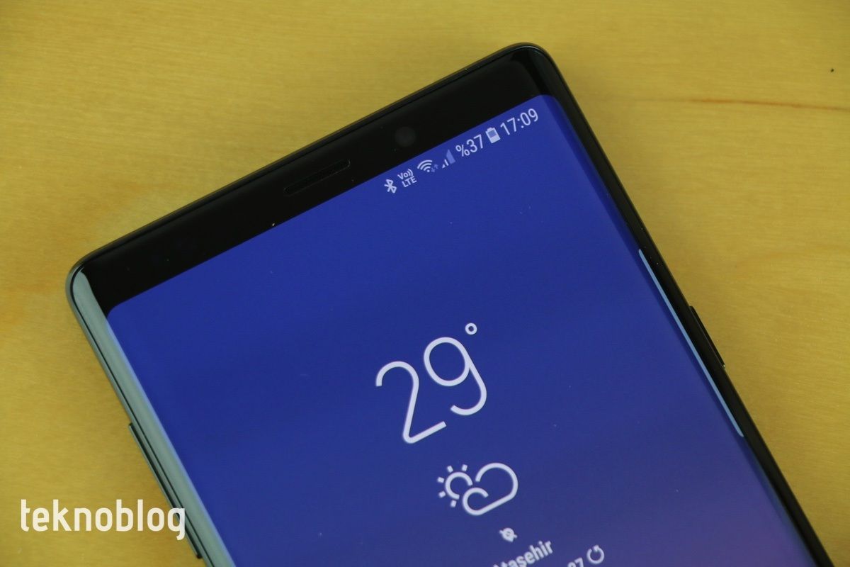 samsung galaxy note 9 sound on display