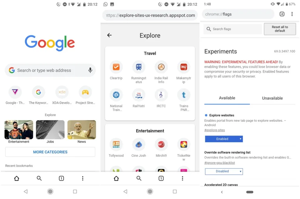 Google Keşfet arayüzünü Chrome Android uygulamasına getiriyor