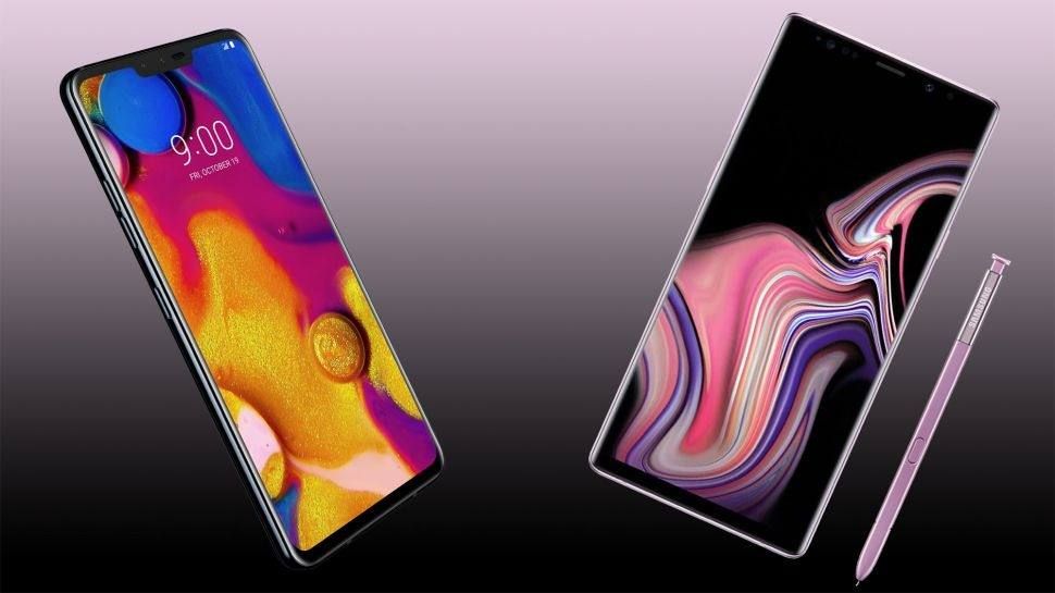 lg v40 thinq samsung galaxy note 9