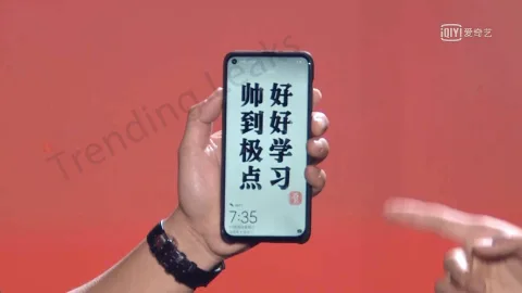 Huawei Nova 4 sızıntısı kamera delikli ekranı net şekilde gösteriyor