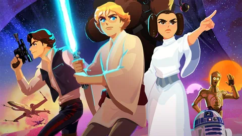 Star Wars serisinin ilk altı filmi çocuklar için animasyona dönüştürüldü