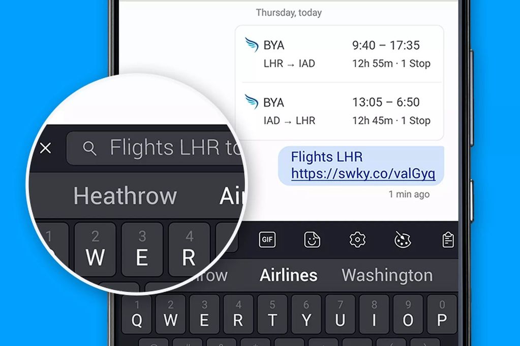 swiftkey android web arama
