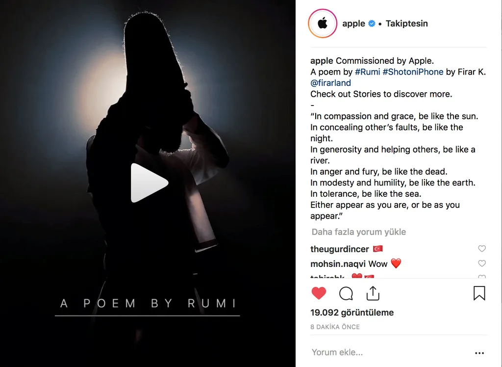 apple instagram mevlana