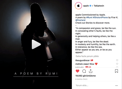 apple instagram mevlana