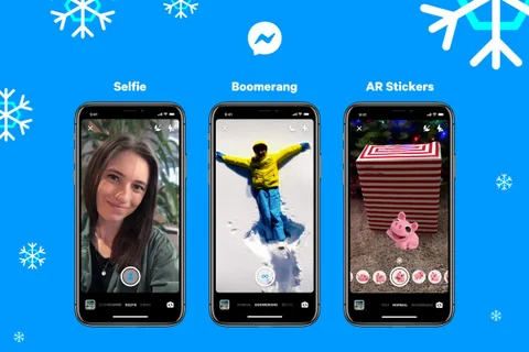 Facebook Messenger Boomerang desteği ve selfie moduyla yenilendi