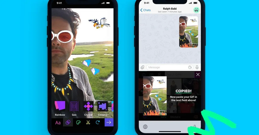 Giphy iOS 12 için klavye eklentisi ve çıkartma yapma aracı geliştirdi