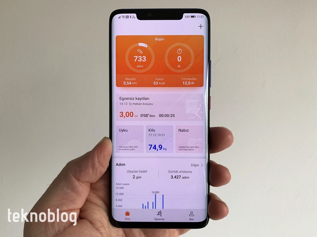 huawei mate 20 pro sağlık