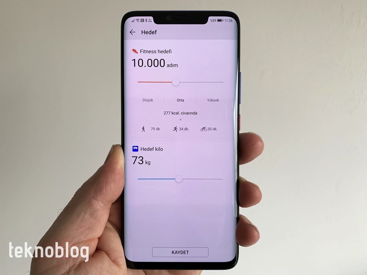 huawei mate 20 pro sağlık