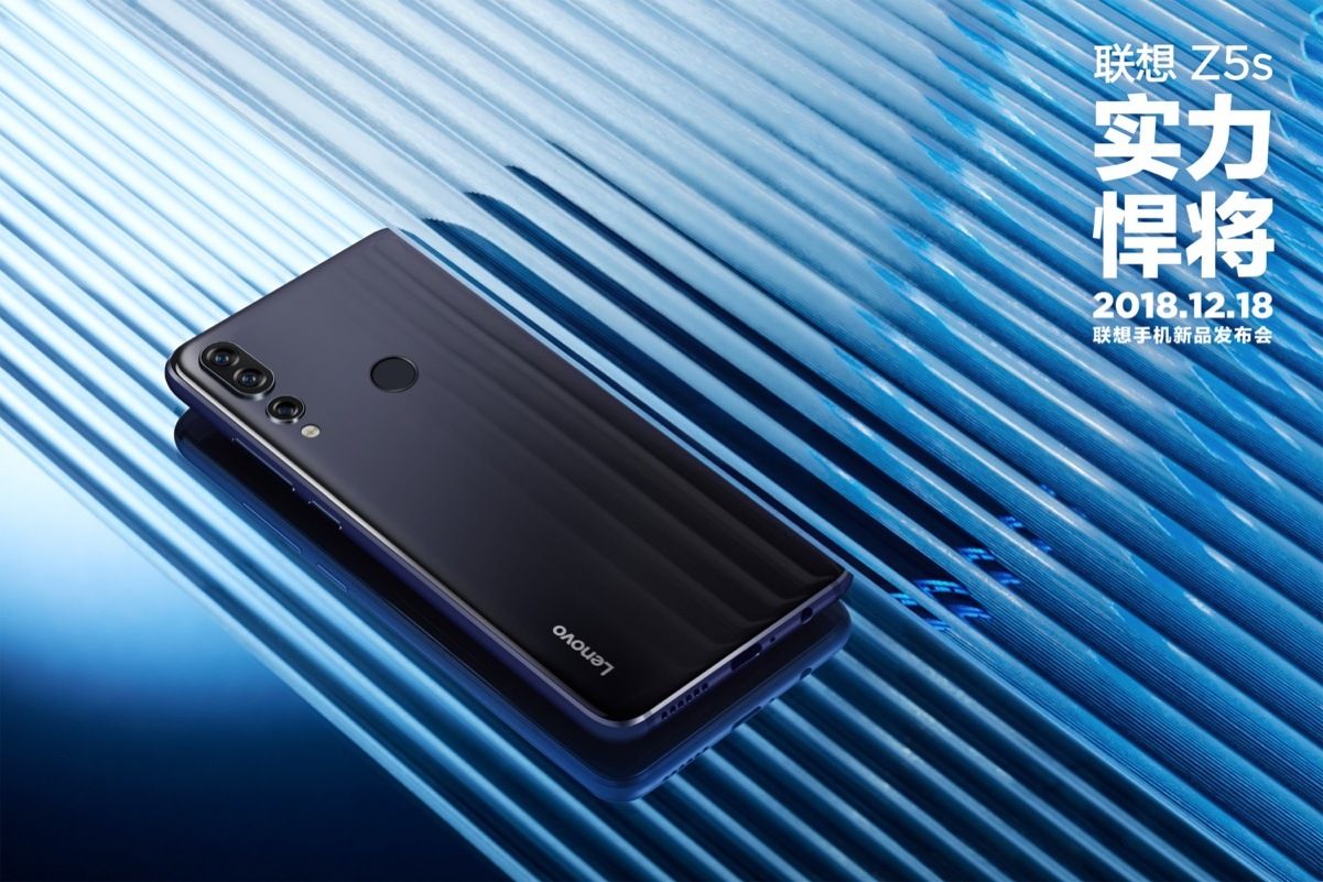 Lenovo Z5s için hazırlanan tanıtım görselleri üç renk seçeneğini gösteriyor