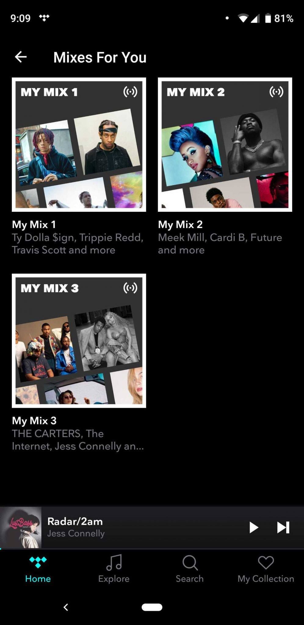 Tidal My Mix ile kişiselleştirilmiş çalma listeleri sunacak