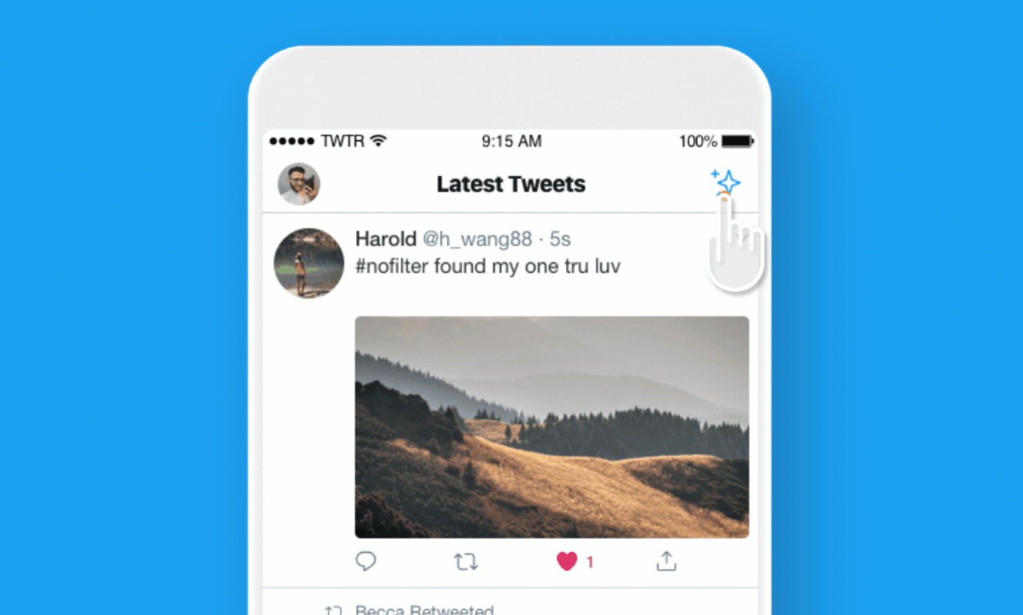 twitter ışıltı kronolojik zaman akışı