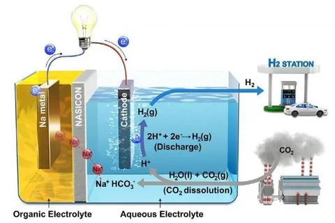 Su bazlı yakıt piliyle karbondioksitten elektrik üretilebilir