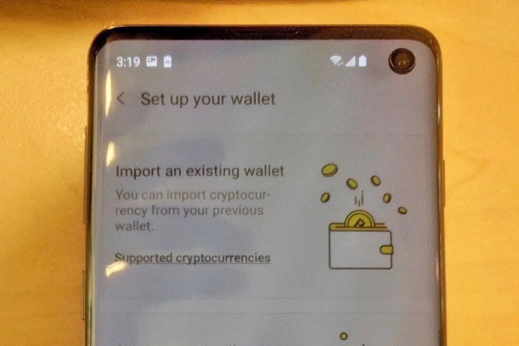 Samsung Galaxy S10’da kripto para cüzdanı bulunacak