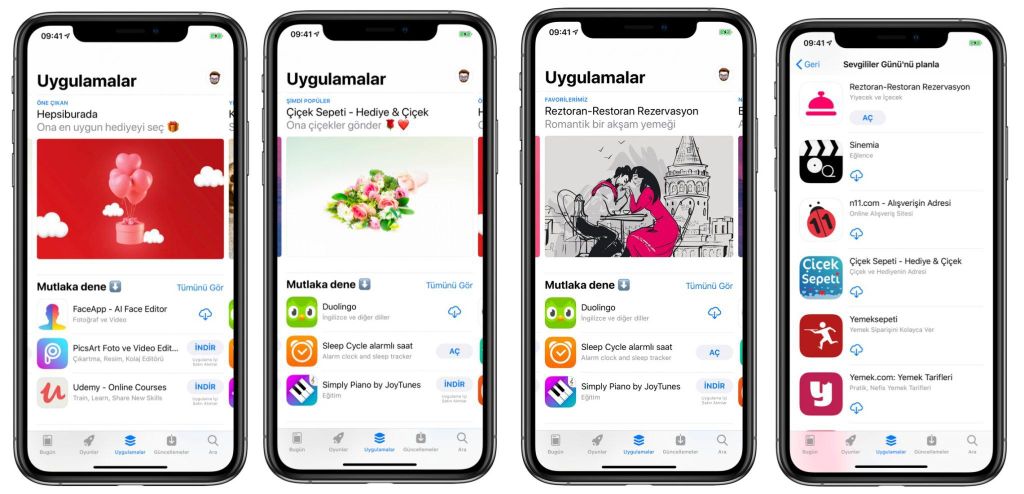app store 14 şubat sevgililer günü