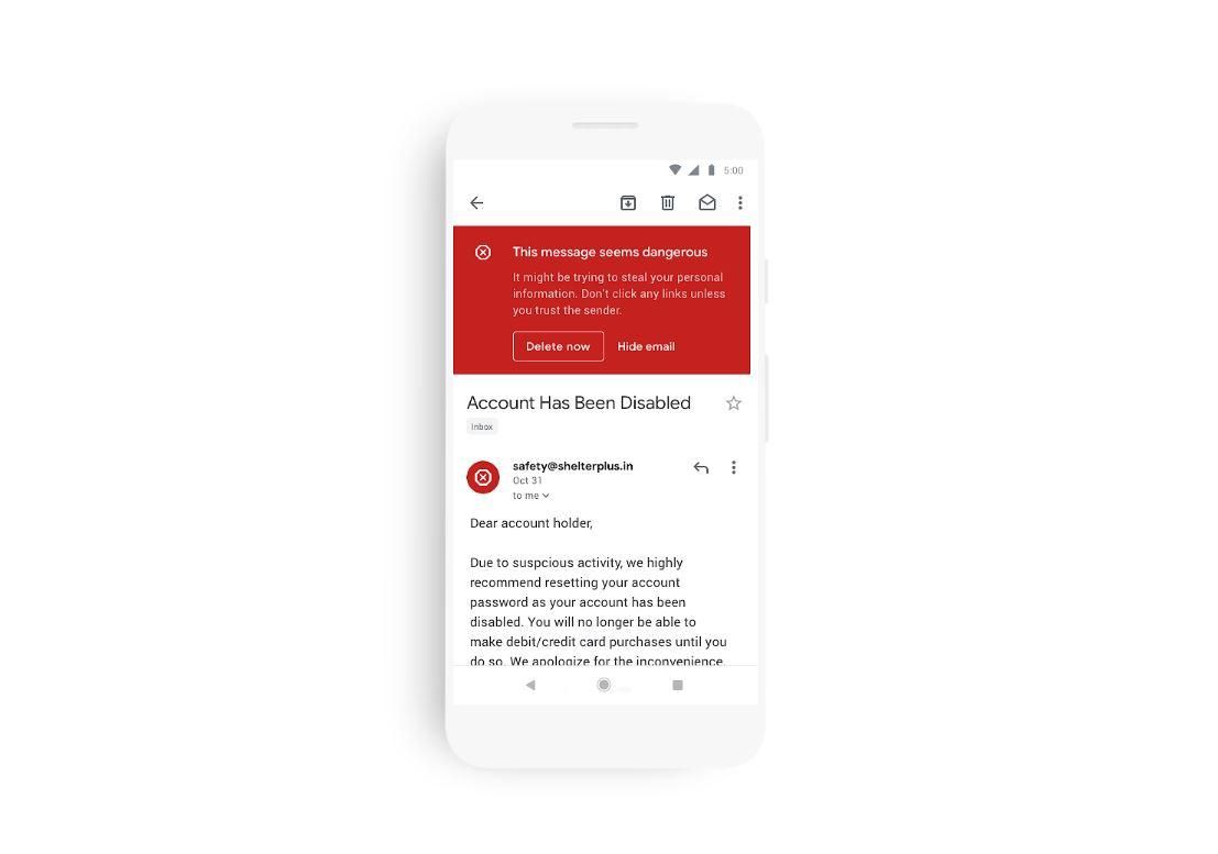 Google yeni Gmail tasarımını mobil uygulamalarına götürüyor