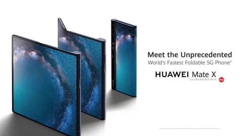 Huawei Mate X ile katlanabilir telefonların savaşına katılıyor