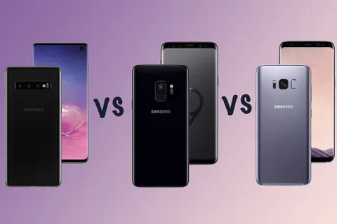 Samsung Galaxy S10, S9 ve S8 karşı karşıya
