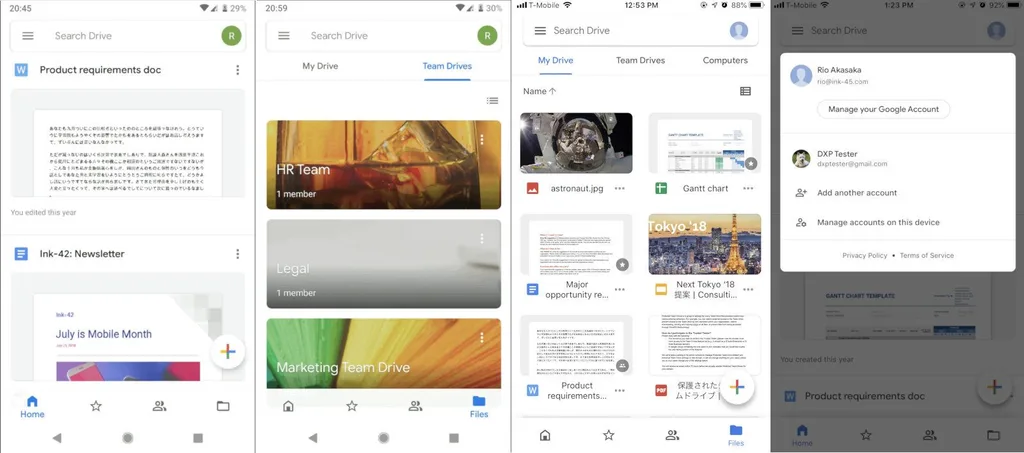 Google Drive mobil uygulamalarının tasarımını web’e yaklaştırıyor