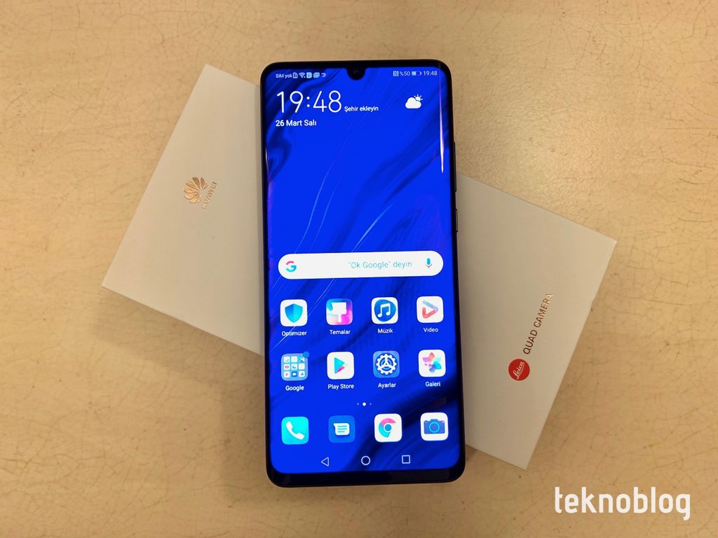 huawei p30 pro kutu açılımı