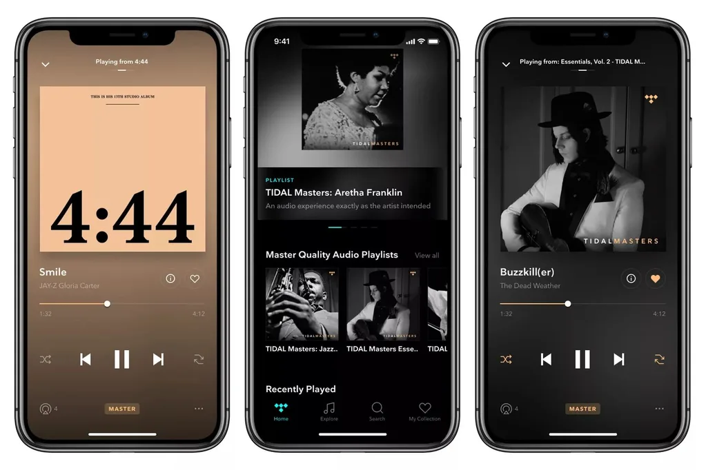 Tidal’ın Master kalitedeki parçaları iOS uygulamasında