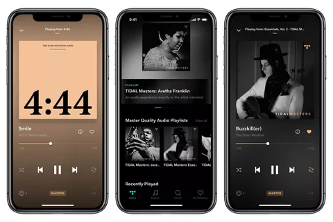 Tidal’ın Master kalitedeki parçaları iOS uygulamasında
