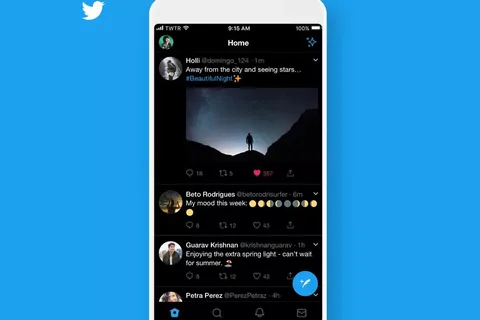 Twitter gerçek anlamda koyu modu iPhone’lara getirdi