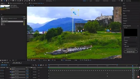 Adobe After Effects ile videolardan istenmeyen nesneler silinebiliyor