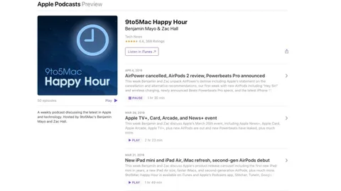 Apple podcast’leri artık web sayfasından da dinlenebiliyor