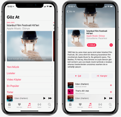 istanbul film festivali apple music