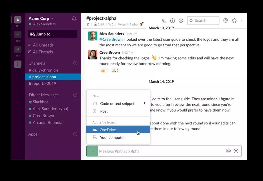 slack microsoft office 365