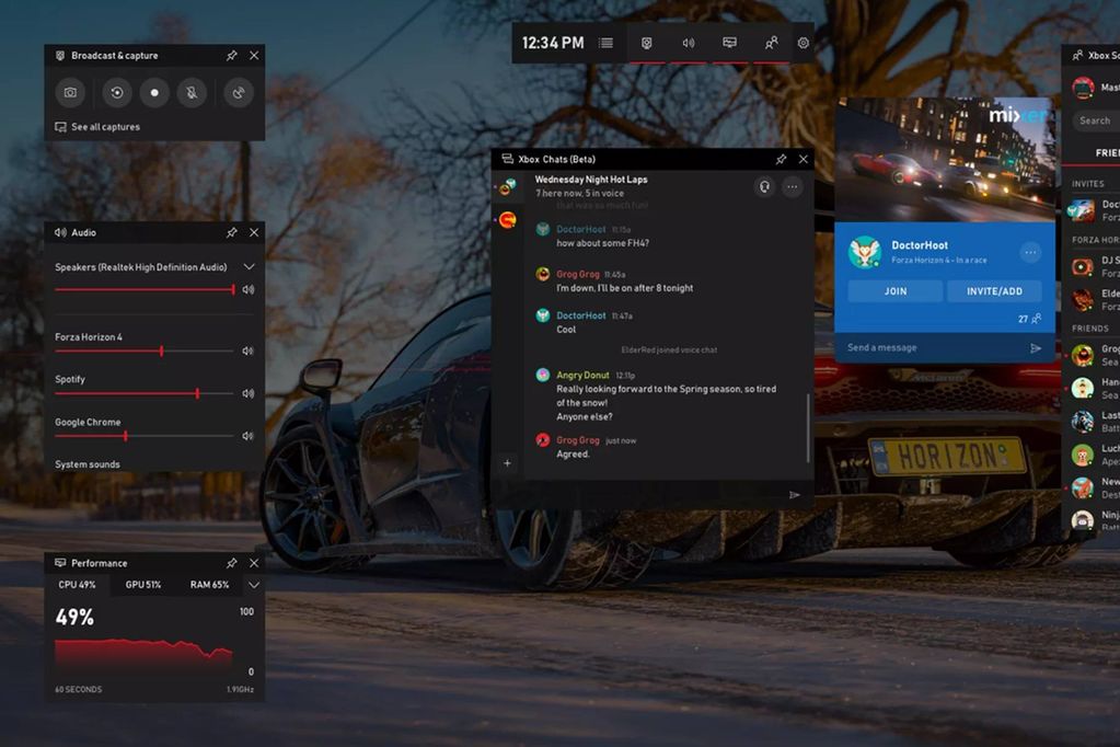 windows 10 xbox game bar