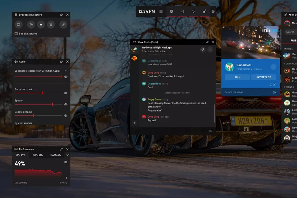 Windows 10’daki Xbox Game Bar yararlı bileşenlerle yenileniyor